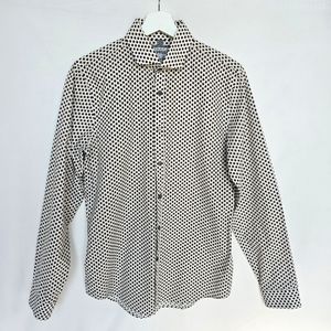 Express Mens Printed Polkadot buttonup Shirt